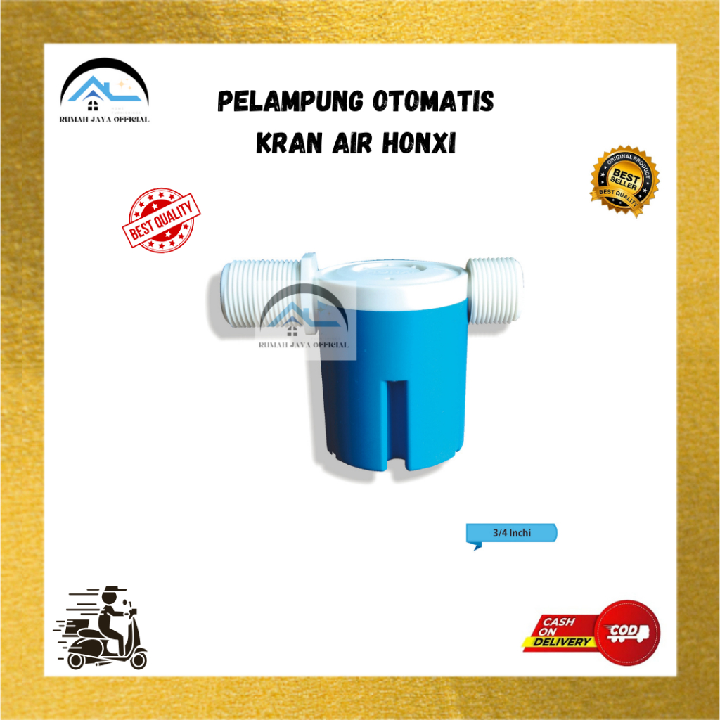 RJO - (HONXI) Pelampung Otomatis Kran Air / Bak Mandi ''3/4 inch / Sensor Keran Tandon Air