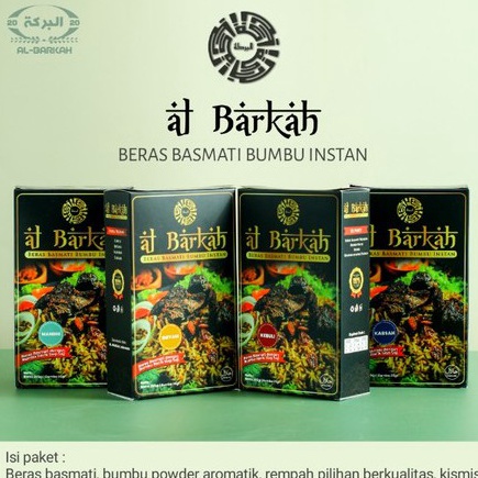 

MURAH LEBAY Beras basmati dan Bumbu Nasi Kebuli Kabsah Biryani Mandhi Instan ALBARKAH paket hemat