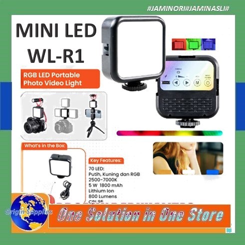 Mini Light LED  RGB Lampu Kamera Portable Vlog Video Photo