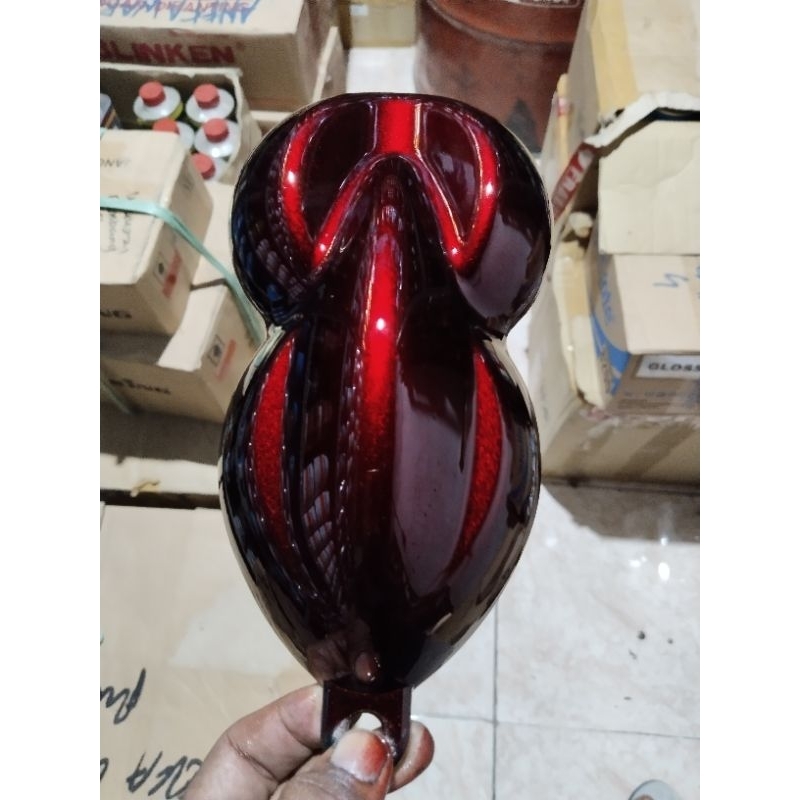 Cat Oplos PU Moonlight Red Murah