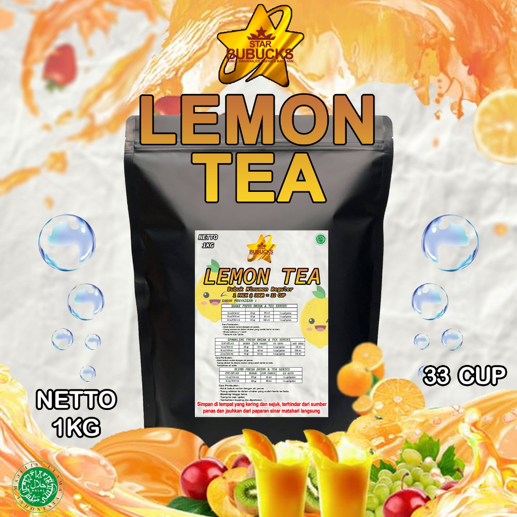 

Star Bubucks Rasa Teh lemon Bubuk Instan Minuman Premiun ( 1 Kg )