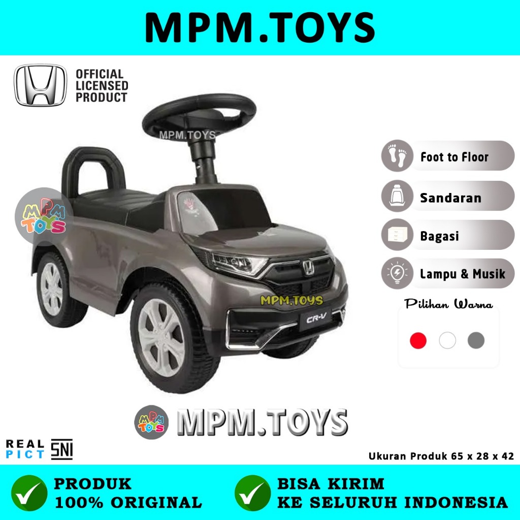 Mainan Mobil Anak Dorong CRV Lisensi Honda K606 K 606 B C SNI Original Mobil Dorong Tongkat ( K606B 