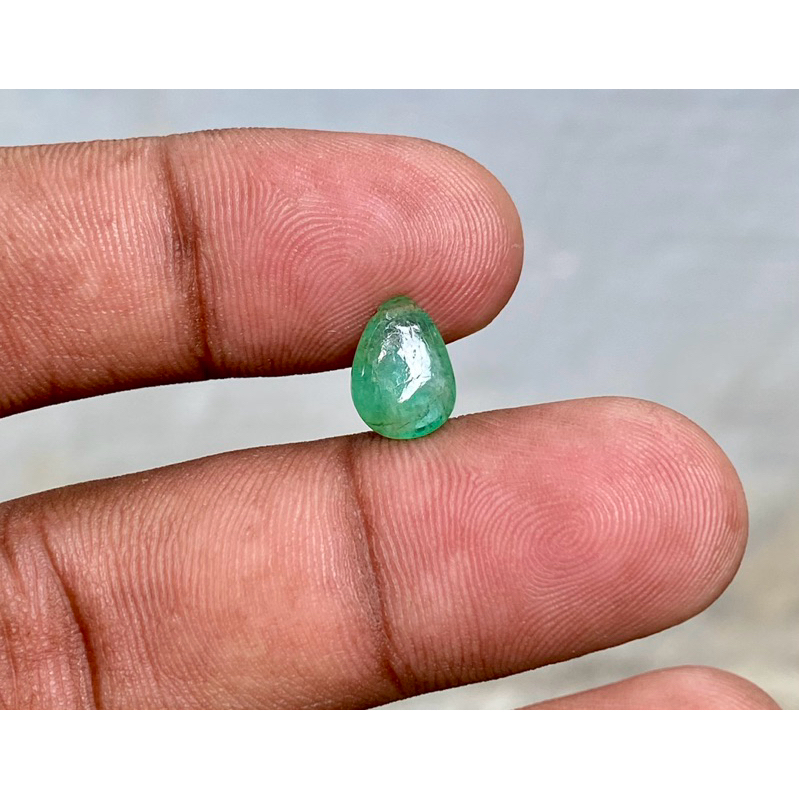 Batu Zamrud Colombia Natural zambian emerald Jamrud Dim 10x7.5x4