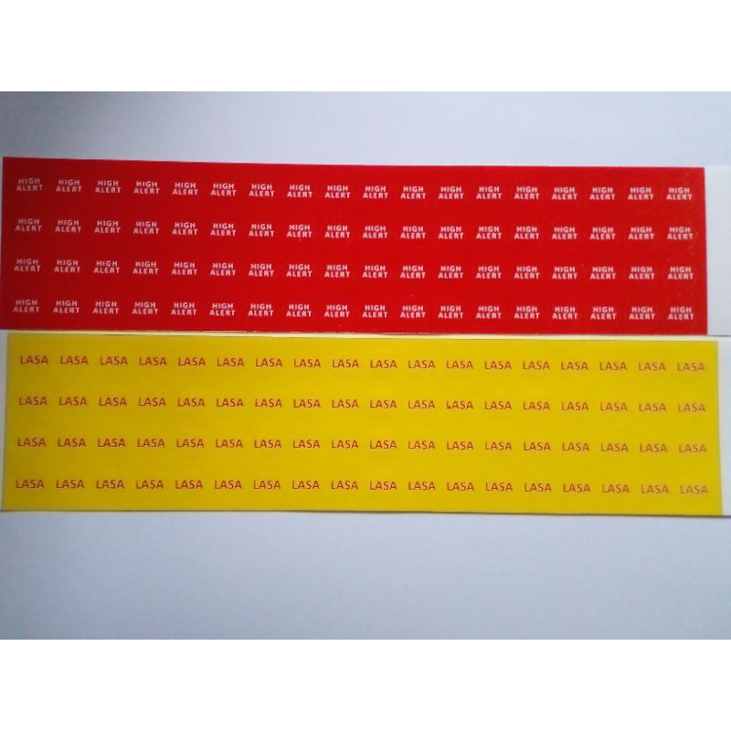 

stiker label lasa dan high alert cutting besar bulat diameter 1.5