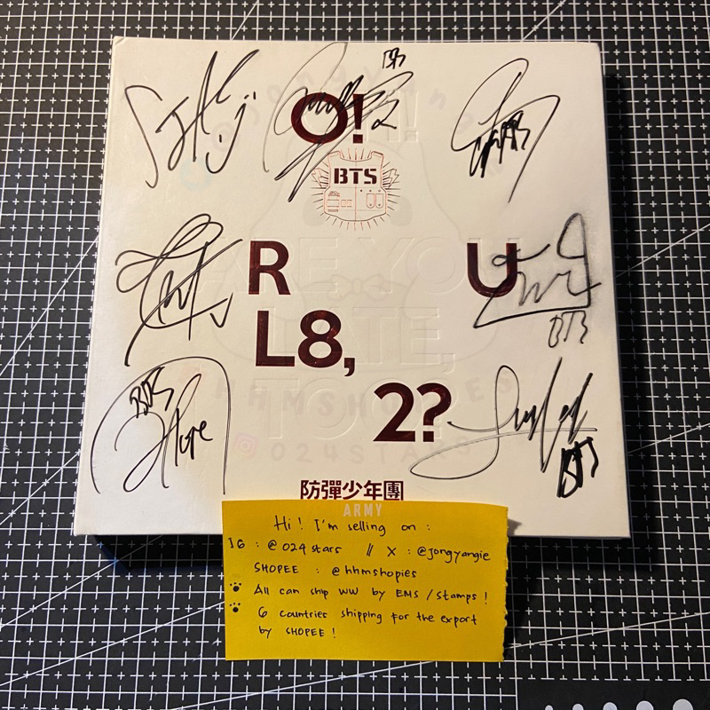 [BACA DESK] BTS ALBUM SIGNED ORUL82?