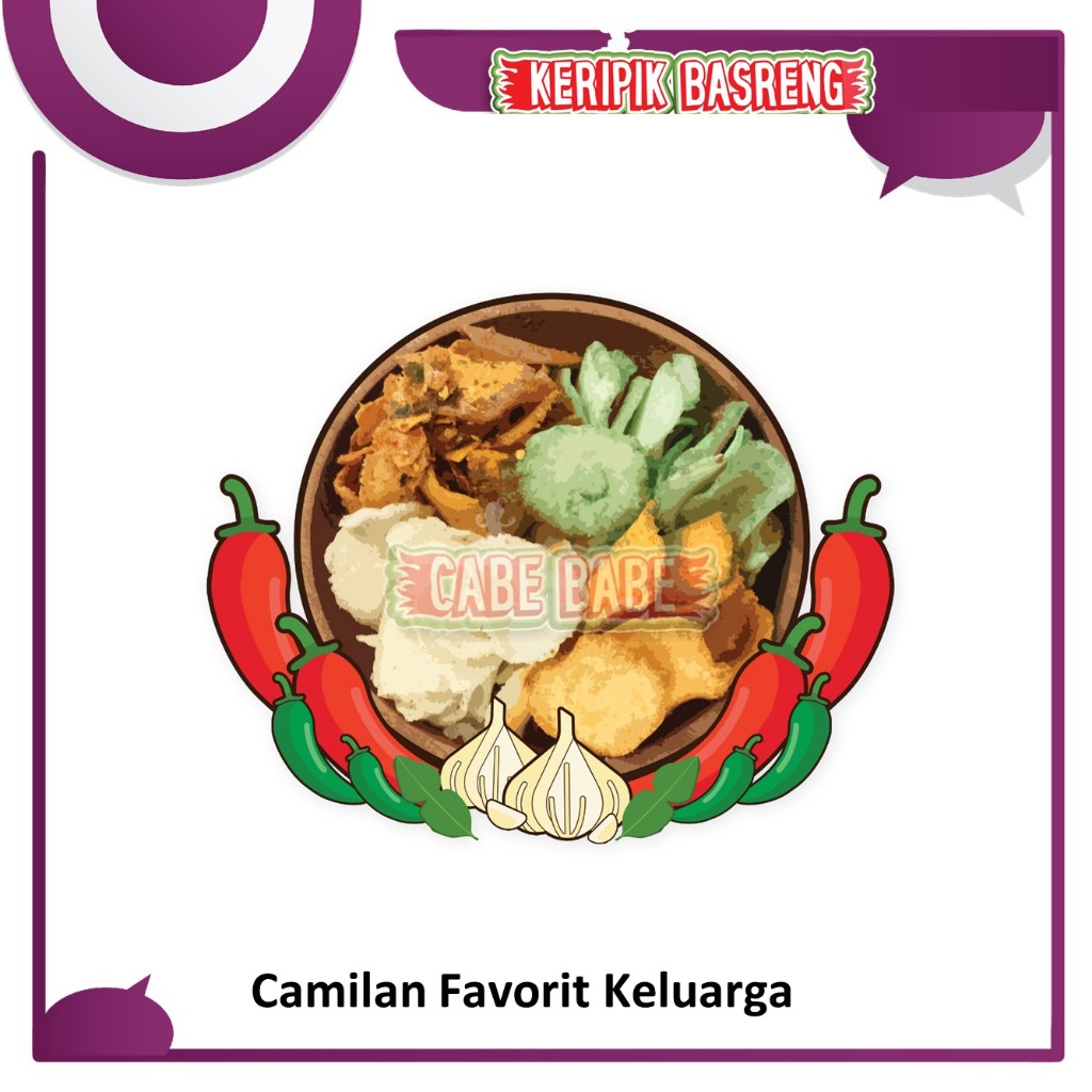 

Keripik Cireng Camilan Bawang Daun Jeruk Pedas Gurih 100 gram