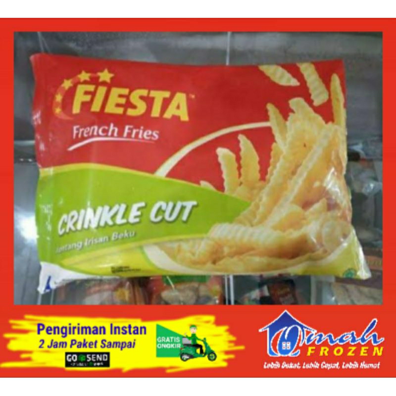 

Kentang Fiesta Cringcle cut 1Kg, Kentang Beku, Frozen Serang