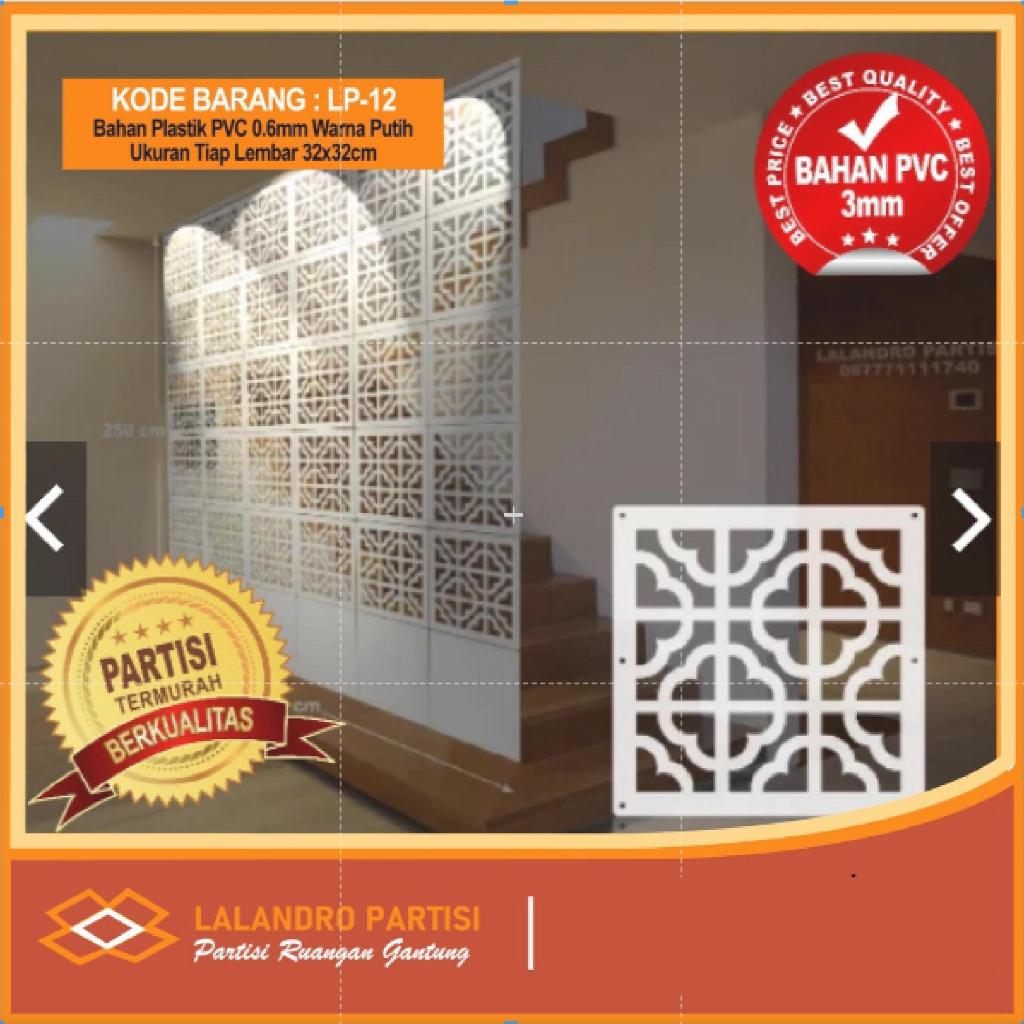 Penyekat Ruangan PVC Vintage 3D LP-12 Motif Islami Ukuran Tiap Lembar 32x32cm Harga per lembar Minim