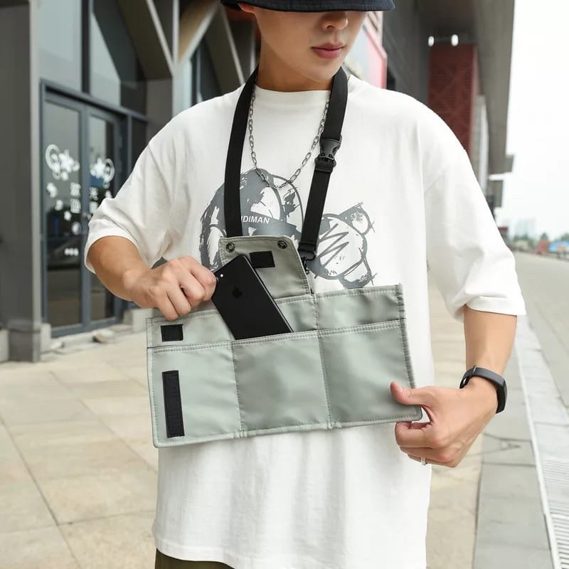 Tas hp pria lipat viral / tempat hp pria serbaguna / tas hp selempang / Tas Selempang Kecil Pria Wan