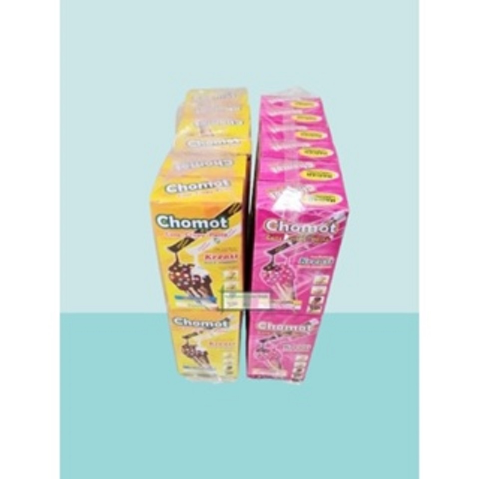 

CHOMOT Snack Cone Crispy Pasta Berhadiah jika Beruntung 1 Pak isi 12 Pcs 15gr