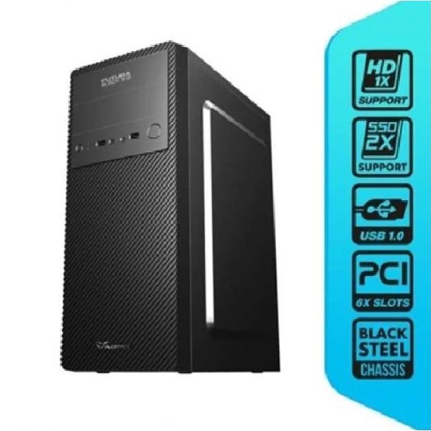 Casing Alcatroz Futura Black S2 Case Full ATX Inclued Power Supply