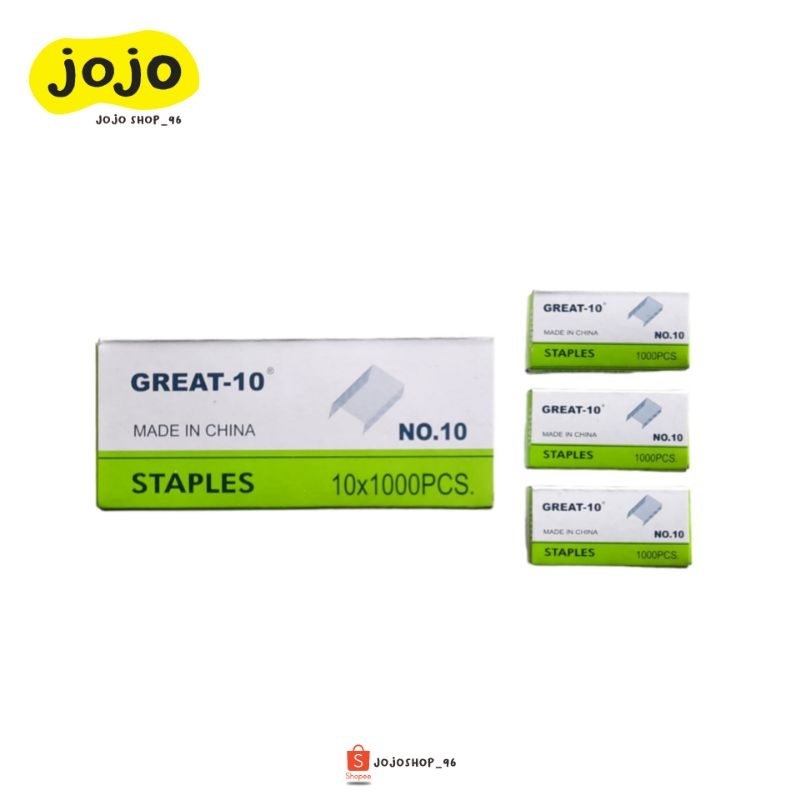 

Staples Isi Klip GREAT-10 No 10