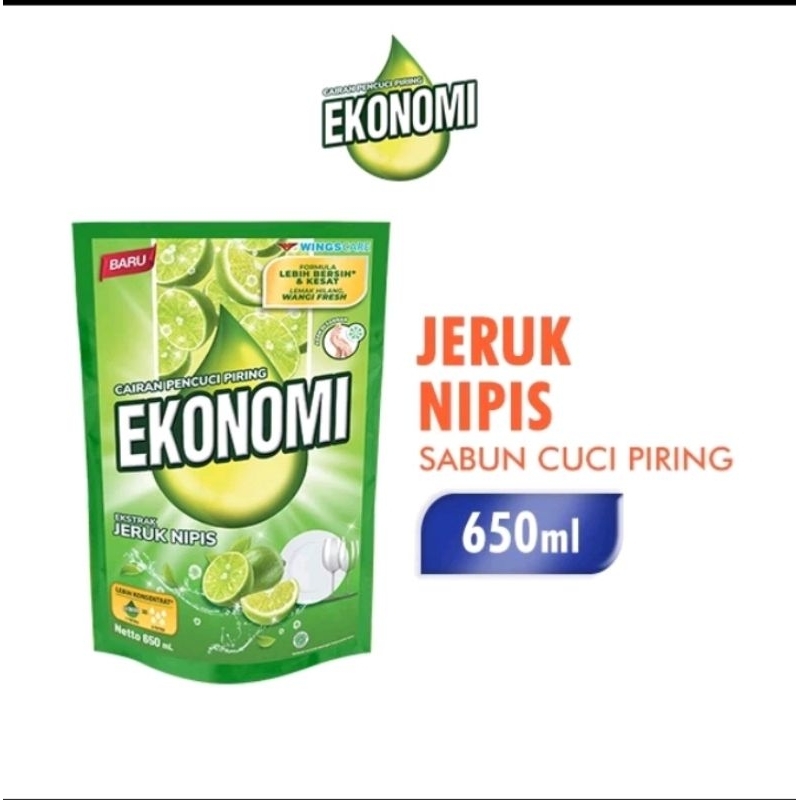 sabun cuci piring ekonomi 650 ml / ekonomi liquit jeruk nipis 650 ml / ekonomi cair cuci piring
