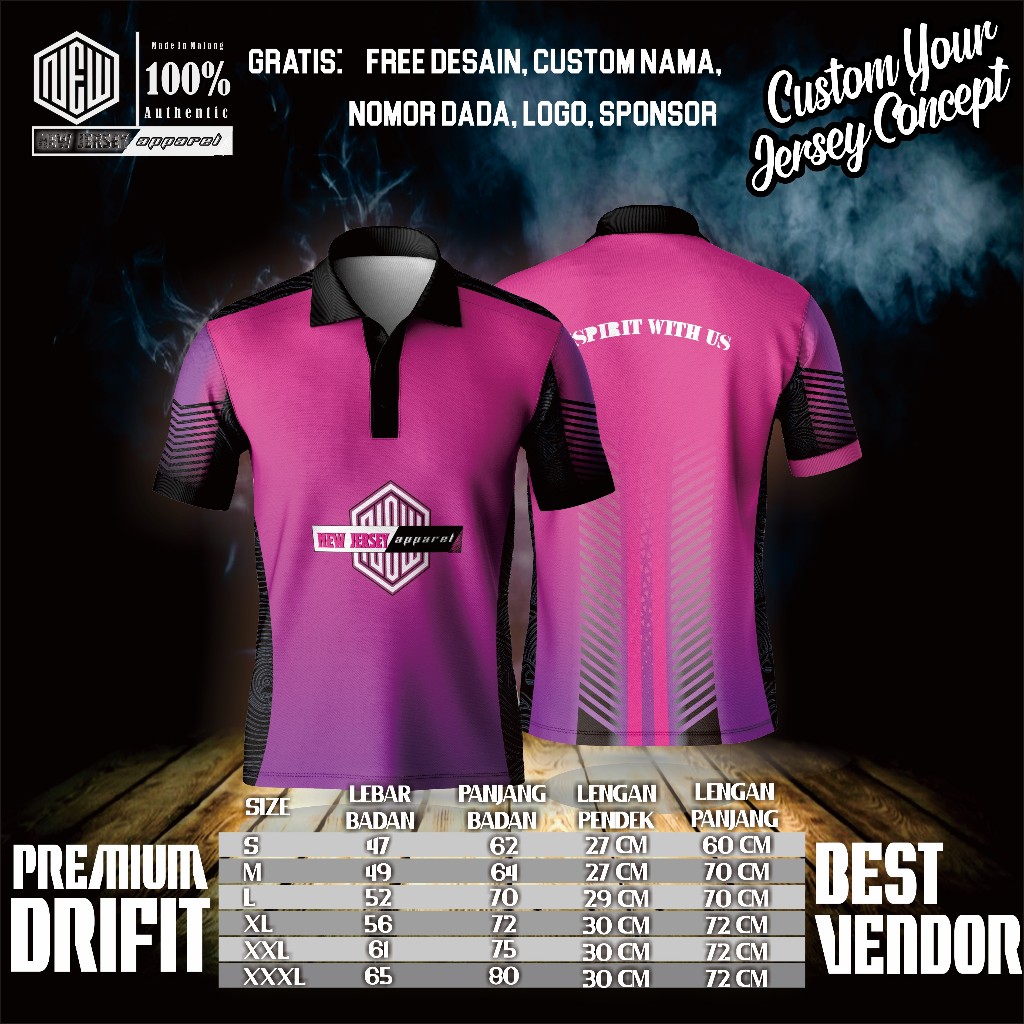 Kaos Jersey Full Printing (Racing Concept)