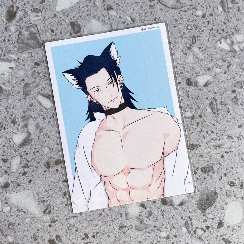 Jujutsu Kaisen / JJK Neko Geto Suguru A6 Art Print