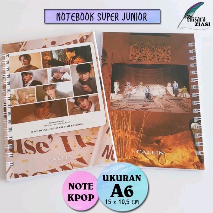

Notebook A6 Super Junior 'CALLIN' Note Kpop