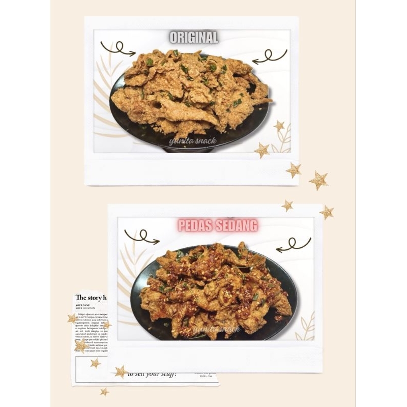 

keripik kulit ayam krispi 50 gram