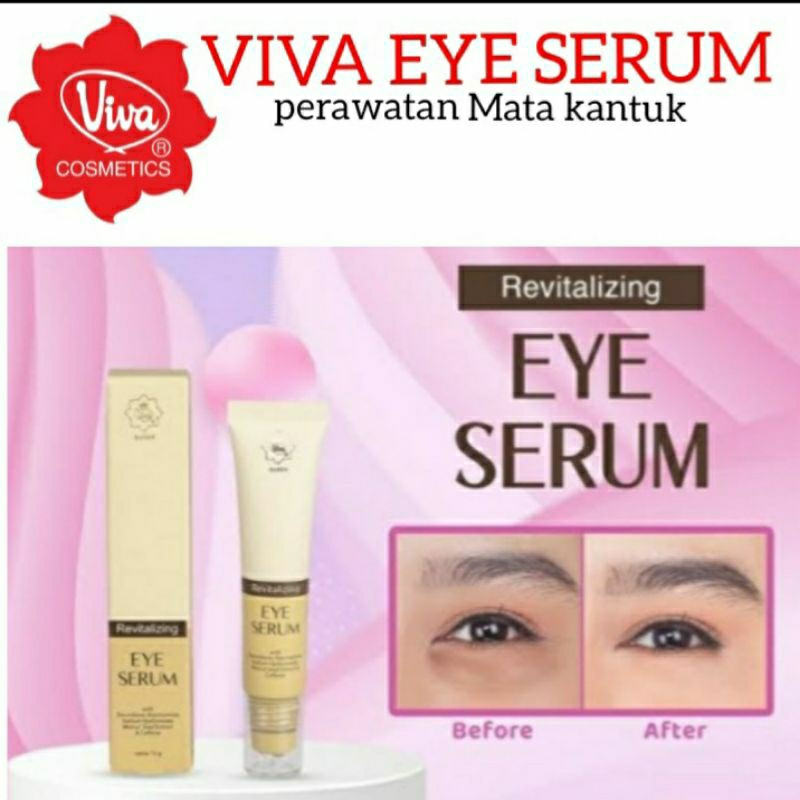 [Harga Grosir] Viva Perawatan mata Kantuk lingkar hitam mata kerutan mata Revitalizing Eye serum viv