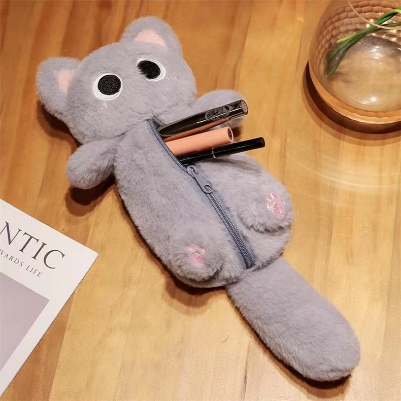 

Peri Kantong penyimpanan kreatif, kotak tissue, kucing kartun, tempat pena, mainan boneka bayi lucu, mainan lembut, lucu, dan mengurangi stres