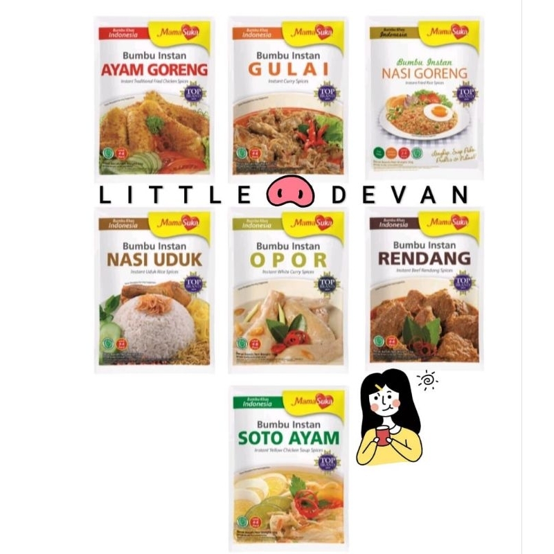 

Mamasuka Bumbu Instan kering Rendang opor nasi uduk ayam goreng