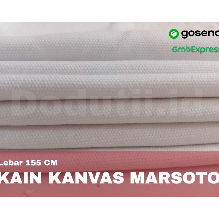 Baru idUgF readystok Kain kanvas polos meteran murah premiumKAIN KANVASKain kanvas lukis
