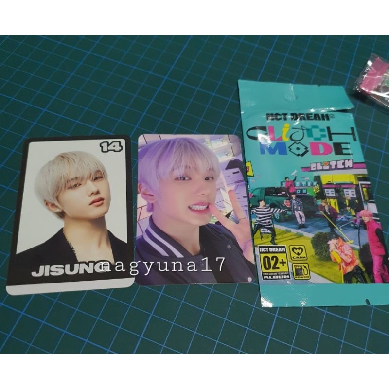 Photocard Jisung Set Trading Card Glitch Mode Versi B
