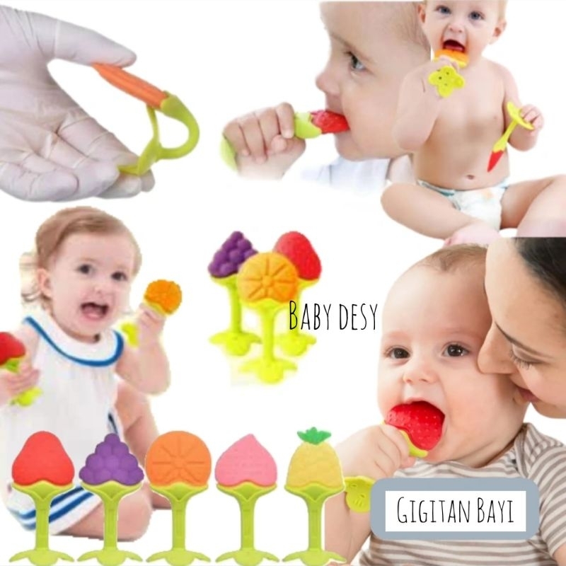 GIGITAN SILIKON BUAH BAYI / BABY TEETHER SILICON BAYI / AMAN UNTUK BAYI