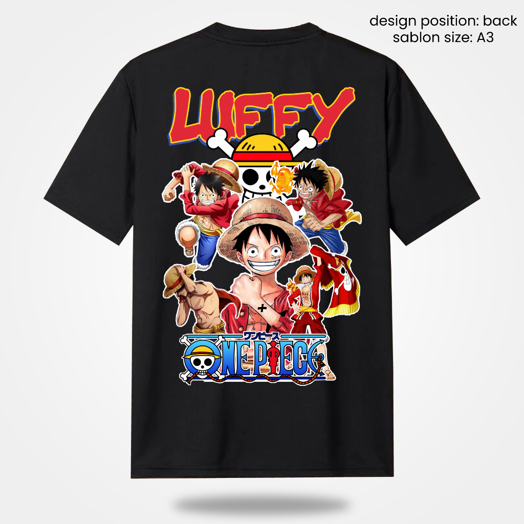 KAOS ONE PIECE ANIME LUFFY ZORO SANJI NAMI USOP FRANKY COPPER ROBIN BROOK DEWASA DAN ANAK-ANAK