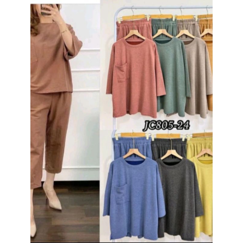SETELAN WANITA COZIE KEKINIAN RAYON PREMIUM/One set model 7/8 Rayon premium