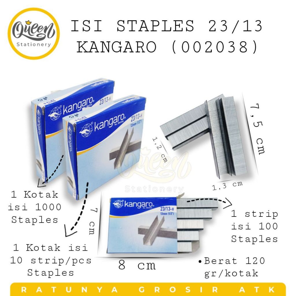 

ISI STAPLES 23/13 KANGARO / REFILL STAPLER (002038)