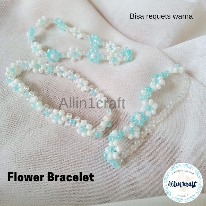 Flower Beads Bracelet
