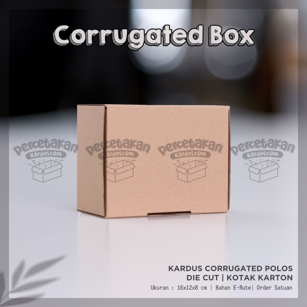 

Kardus Corrugated 16x12x8 CM | Die Cut | Kotak Karton | Box Packing Souvenir Pizza