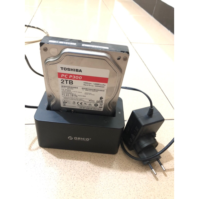 HDD/Hardisk Internal Atau Eksternal 2TB Plus Orico HDD Dock