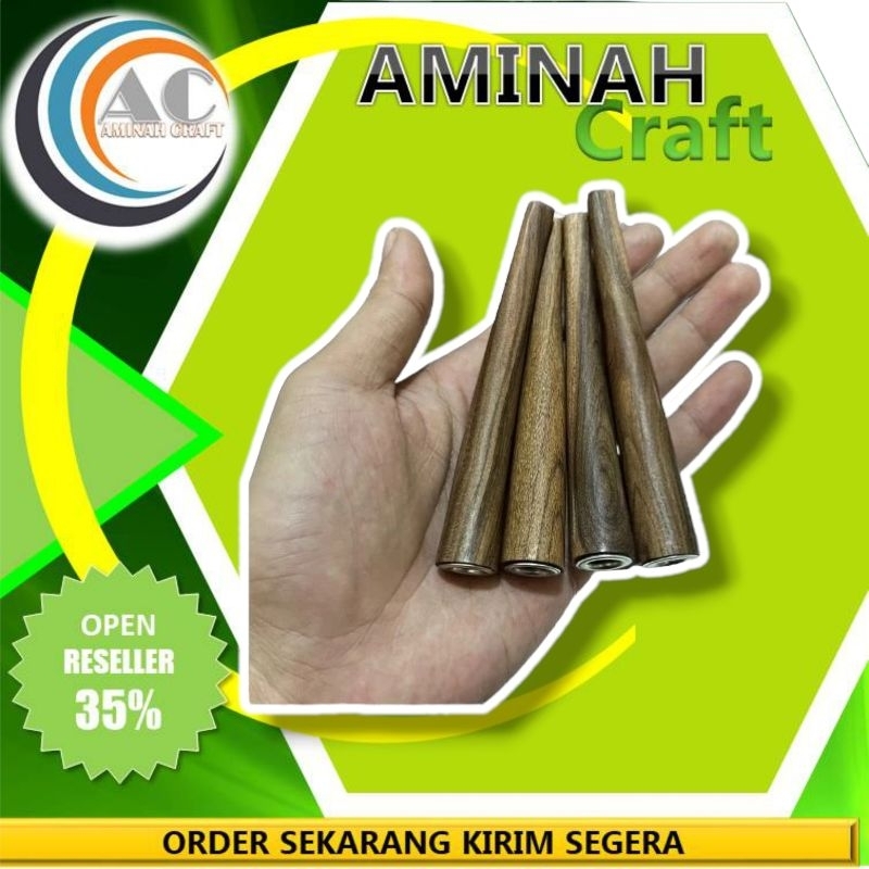 Once Pipa Cangklong Bahan Kayu Bidara 10-11 Cm BY AMINAH CRAFT