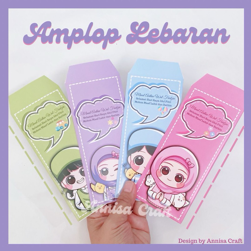 

Amplop lebaran Anak Besar (isi 10pcs motif mix) Hadiah Kado Puasa lebaran Idul Fitri Ramadhan Kartun Anak Lucu Murah Unik Viral