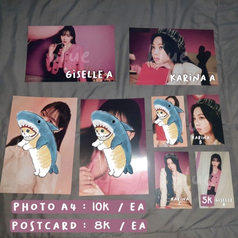 aespa karina giselle sg22 photobook postcard photo a4 md seasons greeting