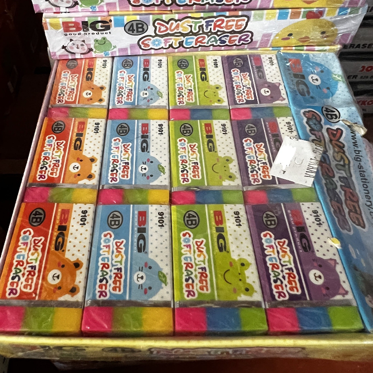 

Penghapus Merk BIG Warna Pelangi Karet Hapus Eraser Setip ATK Peralatan Sekolah Anak Alat Tulis Kantor School Stuff Perlengkapan Menulis Tulis Menggambar Menghapus Stationery Pembersih Koreksi Pengoreksi Murah Kualitas Bagus Lucu Pentacle Malang