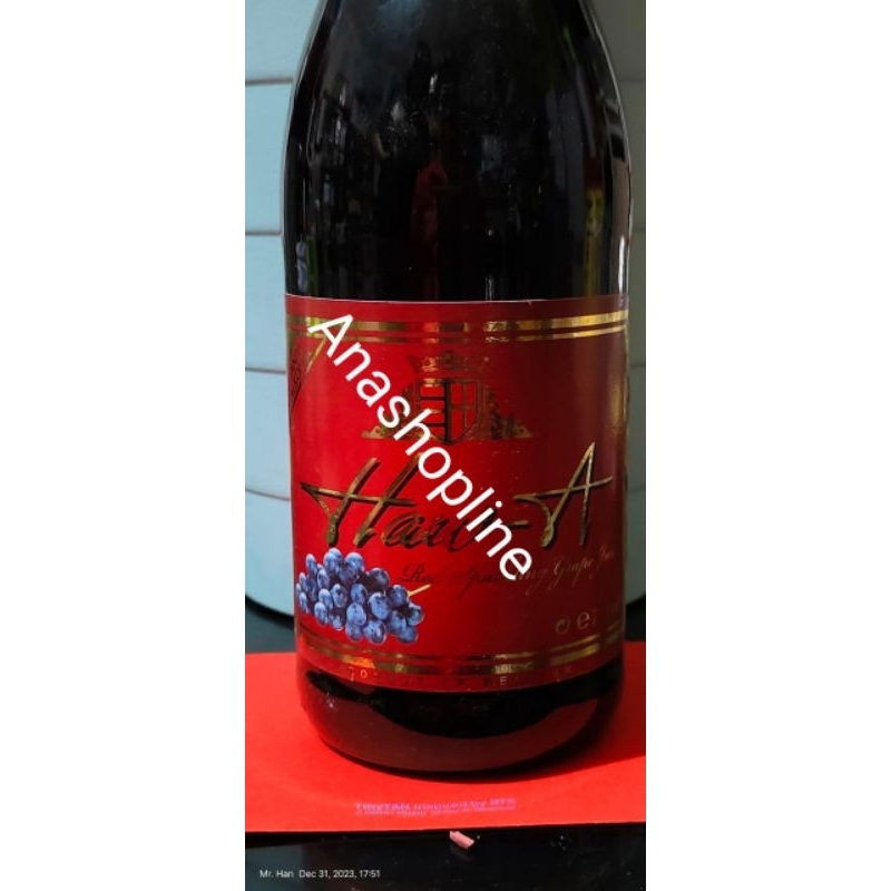 

Haw A Red Sparkling Juice / Jus Merah NON ALKOHOL 750 ml