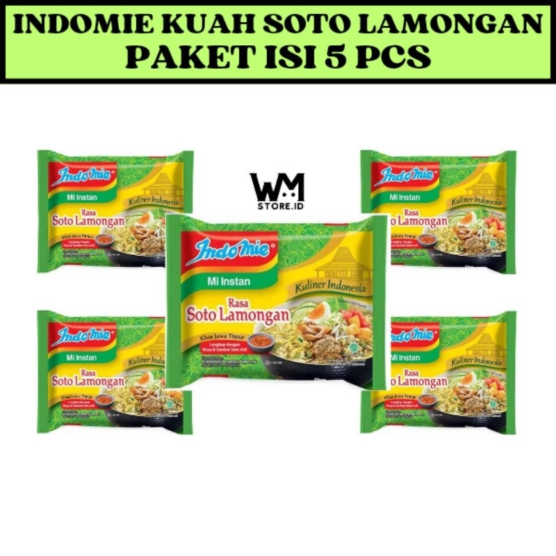 

(BUNDLING 5 PCS) INDOMIE KUAH SOTO LAMONGAN