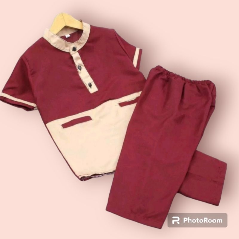 setelan muslim anak laki laki/baju muslim anak laki laki 1-10 tahun