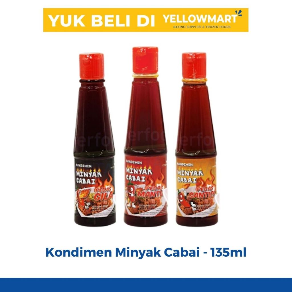 

Kodimen Minyak Cabai Pedas Mantul dan Pedas Gila - 135ml