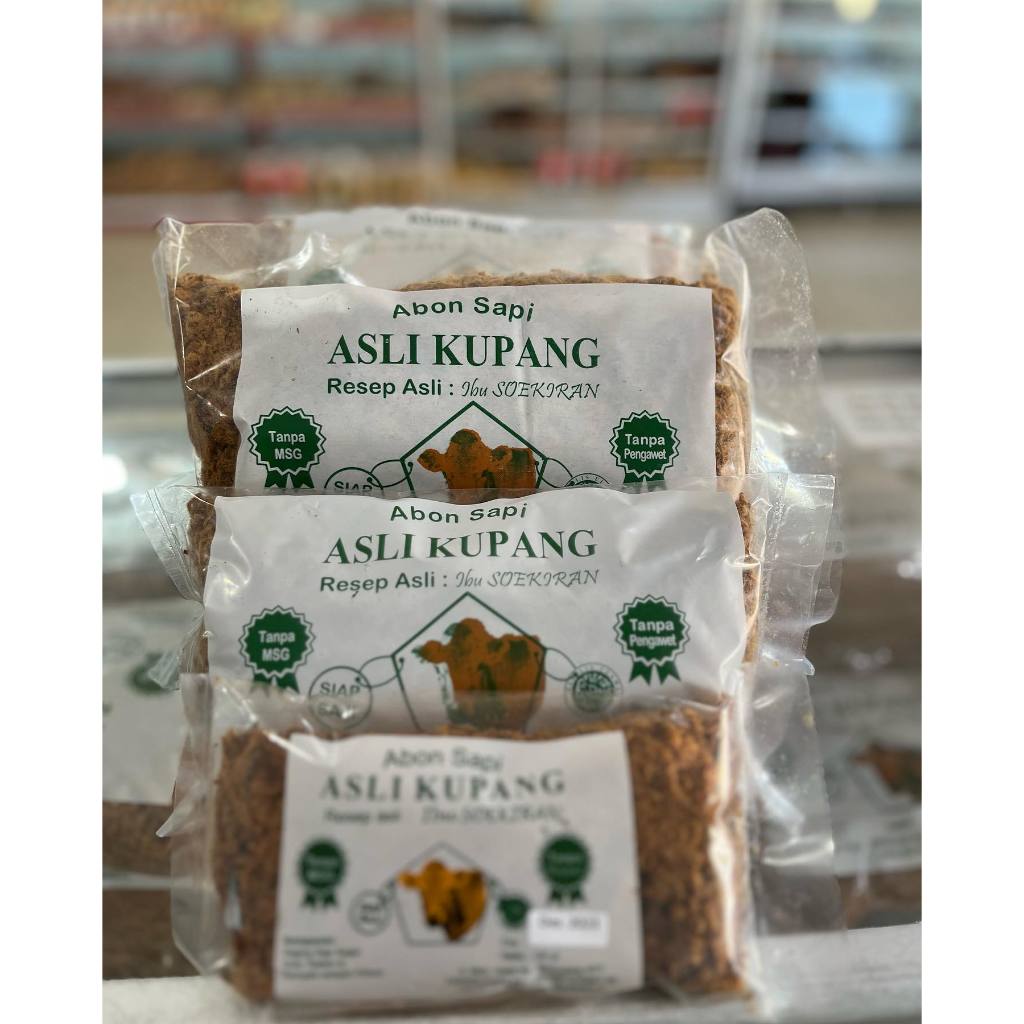 

ABON SAPI IBU SOEKIRAN 100gr ASLI KUPANG (HALAL)