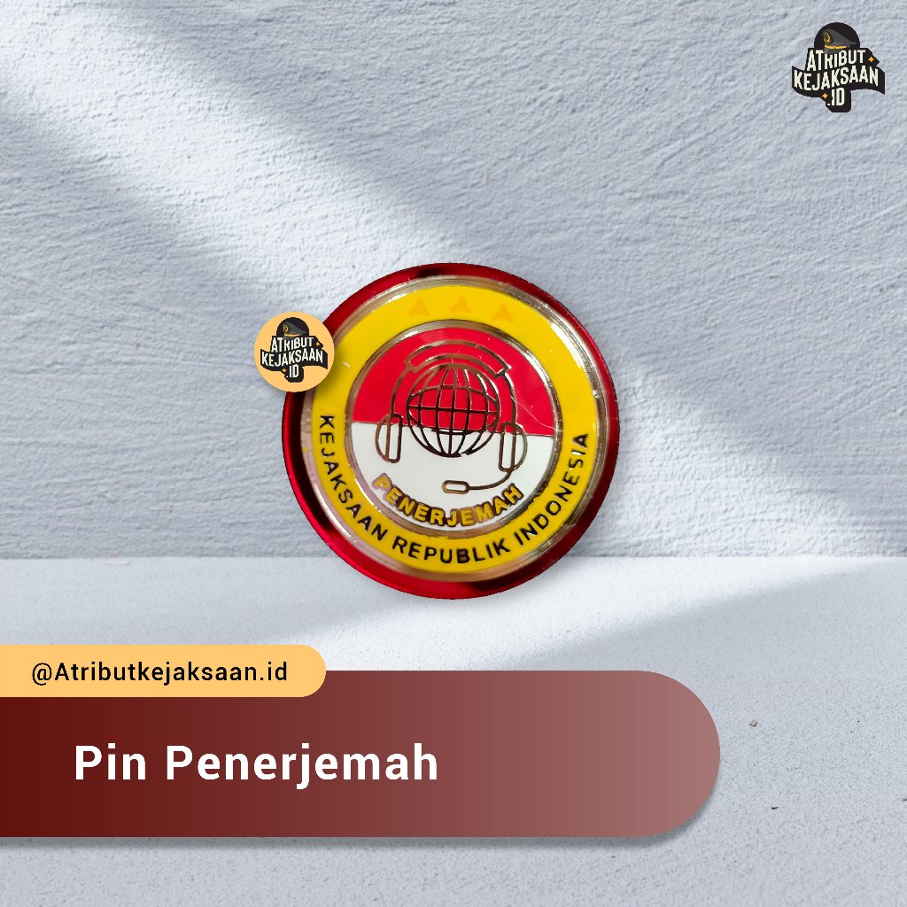 Pin Jabatan Fungsional Penerjemah Kejaksaan (Atribut Kejaksaan)
