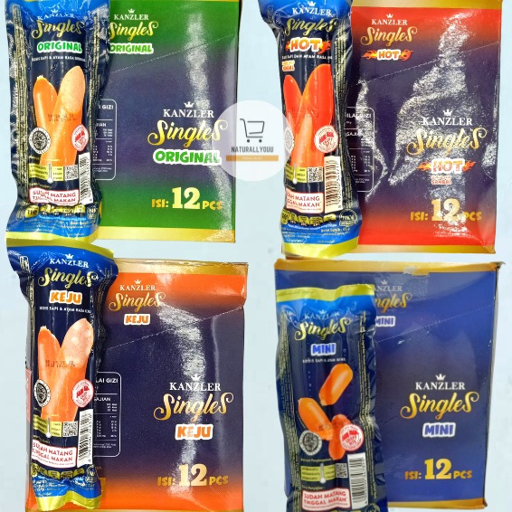 

ORIGINAL 1BOX Kanzler Singles Kanzler Sosis Singles Siap Makan isi 12pcs