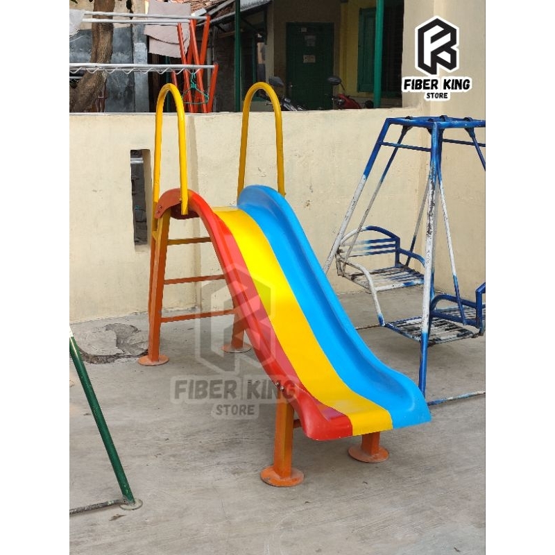 Perosotan Anak 1,5 meter Perosotan fiber Mainan Edukasi Anak Perosotan Outdoor Perosotan Playground