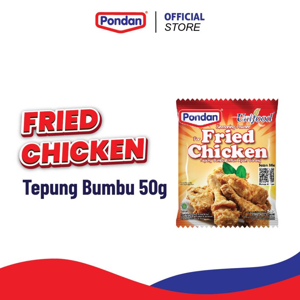 

(DISKON 50%) Pondan Unifood Fried Chicken Sachet 50g EXPIRED SEPTEMBER 2025