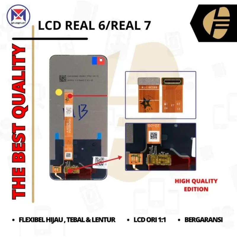 Lcd Realme 6 / Lcd Realme 7 FullsetOri