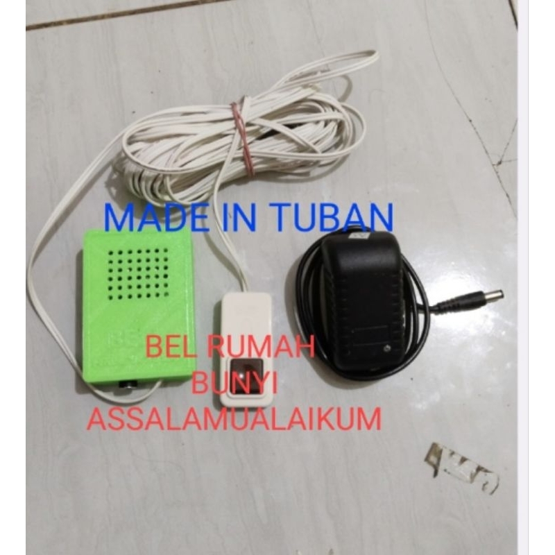 Bel rumah Bunyi Assalamualaikum pakai adaptor
