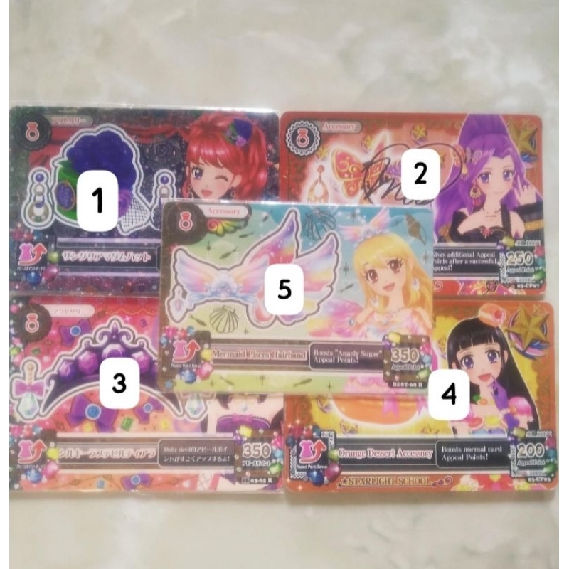SELL CARD AIKATSU ACC CP, PR ,BEST VER