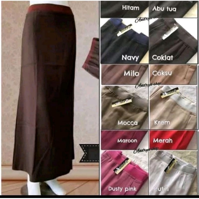 READY STOCK Rok A line Full Karet ROK A Line model payung KEKINIAN
